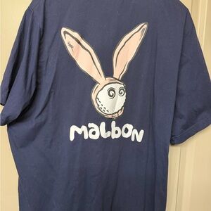 Malbon Navy Blue Short Sleeve Tee